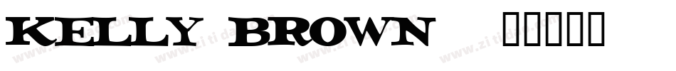 Kelly Brown字体转换